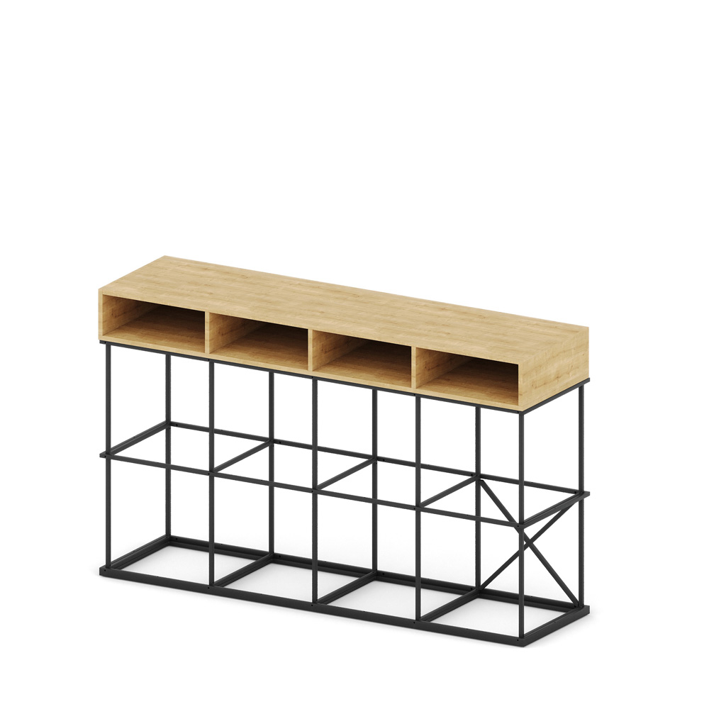 Bejot-Saar-industriële-kast-kantoorkast-planten-kapstok-modulaire-stalen-kluisjes-wandkast-receptie-counter