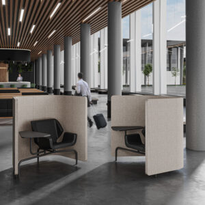 Bejot-Booi-akoestische-stoel-werkplek-werkruimte-loungestoel-kantoorstoel-kantoor-stoel-voetenbankje