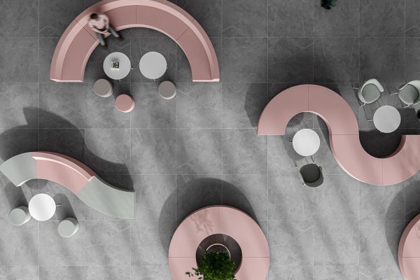 Bejot-Quadra-ronde-organische-modulaire-bank-akoestische-schermen